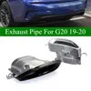 Coppia tubo di scarico marmitta per BMW Serie 3 G20 G28 325i 2019-2020 Punte posteriori per auto in acciaio inossidabile