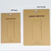 Emballage au détail Sac en papier kraft pour 8 pouces 10 pouces Protecteur d'écran 9H Boîte d'emballage au détail trempée pour tablette Samsung
