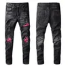 Arrivées Hommes Jeans Luxurys Designer Sacs Slim-leg Jean Pattren Casual Hommes Pantalons Zipper Haute Qualité Highs Street Mot Biker Luxyrys Denim Pant Taille W29-W40