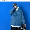 若者男性冬のジャケットブランドカジュアルな厚い厚い防風コート韓国のファッションカップルジッパーアウトウェアパーカー210528