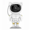 Liten nattlampor Elektronikrobotar Astronaut Starry Sky Projection Lamp Bedroom Headbed Atmosphere