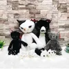 40/60cm nadziewane nieszczęśliwe koty pluszowe zabawki japonia Scratch Kitten Peluche ostra łapa Neko miękkie dzieci dzieci powieść prezenty uspokoić sen H0824