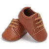 Första vandrare sport baby skor toddler pu anti-slip boy girls sneakers mjuk soled promenader