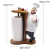 American Country Creative Resin Crafts High-end Restaurant Store Hotel Bar Chef Roll Holder Resin Ornaments T200617