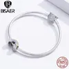 Arco-íris Beads Bisaer 925 Sterling Silver Esmalte Arco-íris Encantos Beads Fit Women Bracelets Prata 925 Jóias Q0531