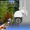 Cameras V380 Pro App 1080P 1.5INCH PTZ High Speed Dome 22 White LEDs + 14 Infrared LED Wireless WIFI Two-way Audio TF Card Camera