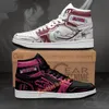 Высокое качество DIY обувь для мужчин Женщины Молодежные моды дизайнеры аниме картонные кроссовки хип-хопа улица 3D печать Jumpman 1 1S баскетбол обувь