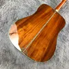 D45 Mould Full KOA Wood Real Shell Inlaid Acoustic Guitar