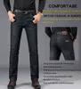 Sulee varumärke jeans exklusiv design berömd avslappnad denim jeans män rakt smal mitten midja stretch män jeans vaqueros hombre 211206