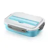 ONEUP 304 Lunch Box in acciaio inossidabile con borsa termica BPA Free Bento Box Contenitore per alimenti per microonde per studenti Impiegato 201015