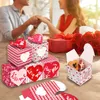 12pcs / set party supplies valentins dag kram kyss mig rosa kaka presentförpackning tredimensionella tecknade par gåvor