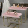 Bubble Kiss Faux Fur Dywaniki do sypialni miękkie szatnia Home Decor Pluszowe Dywan Długie Włosy Mata nocna Kudłowe dywany 220301