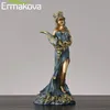 Ermakova Stor storlek harts blinded grekisk rikedom gudinna fortuna figure plouto lucky förmögenhet skulptur kontor gåva hem inredning 210811