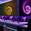 RGB Spiral Hole LED światła ściany efekt ściany lampa z pilotem kolorowy dla partii bar Lobby KTV Dekoracja domu