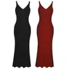 Casual Dresses Women Korean Strap Dress Fashion Sexy Sleeveless Off Shoulder Party Sumer Design Splice Elegant Mermaid