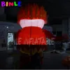 3.6m giant christmas decoration inflatable heat miser with led lights outdoor cartoon character for sale