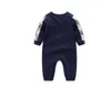 Einzelhandel 2021 Neugeborenen Baby Plaid Strampler 0-2Y Langarm Baumwolle Strampler Toddle Baby Body Kinder einteilige Onesies Overalls klettern Kleidung