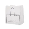 Storage Bags 50 Pc lot Clear Plastic Bag With Handle For Shopping Store Food Take Away Business Packing Package Whole Thank Yo213p