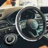 Bling Strass Crystal Steering Roda Cobertura Auto Acessórios Kits Car Styling Para Meninas