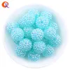 Other Cordial Design 20MM 100Pcs Lot Resin Rhinestone Beads Hand Made Chunky Beads For Necklace Making DIY Kids Beads Acrylic268o