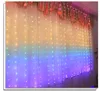 Adornos navideños, cortina de alambre de cobre led, cadena de luz, gancho de control remoto usb, decoración de habitación de dormitorio de bajo voltaje, arcoíris