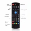 X8 retroilluminazione MX3 mini tastiera telecomandi PC wireless 2.4G con apprendimento IR Qwerty 6 assi Fly Air Mouse retroilluminato Gampad per Android TV Box