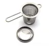 Teapot tea strainer with cap stainless steel loose leaf infuser basket filter big lid SN6148