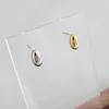 Stud Hfyk Chic 925 Srebrne kolczyki 2021 Geometryczne owalne złoto małe biżuterię Pendientes Prezenty
