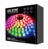 Горячие продажи Светодиодные светильники RGB 16,4ft / 5m SMD 5050 DC12V Гибкие светодиодные полосы светодиодные рассеивания / метр 16Different статические цвета