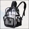 Bilstol ERS levererar hem GardenPortable Outdoor Transparent ryggsäck Space Shoder Air Permeable Bag For Pet Dog Cat (Black) Drop Deliver