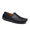 cuero doudou hombres zapatos de conducción casual Suela suave transpirable Champán negro azul marino blanco azul plata amarillo gris calzado todo-fósforo perezoso transfronterizo 16-2