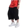 Plus Taille Summer Casual Shorts Hommes Coton Cargo avec grande poche Lâche Baggy Hip Hop Bermuda Militaire Vêtements masculins 210806