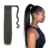 22-Inch Synthetic Fake Hair Ponytail Extension Straight Kinky Curly Extensions Pony Tail Blonde wzg EB1872