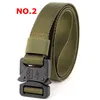 Armé Swat Jungle War Combat Tactical Belt Mäns PC Quick Release Magnetic Buckle 1200D Density Nylon Militär Camouflage Belts