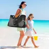 Shopping bags, women's Beach handbags, bulk bags, nylon, waterproof, light, leisure or travel 220310