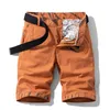 2021 Pantaloncini da carico Uomini Summer Cotton Casual Fashion Solid Pocket Classics Brand Plus Size Pantaloni da uomo Pantaloncini da spiaggia X0601