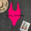 2021 Hot Rosa Swimsuit One-peça Terno Sexy Backless Swimsuit Alta Corte Menina Swimwear Push Up Monokini Jump Ternits para mulheres