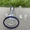 12 Inch Waterpijp Bong Hookah GreenBlue Band Filter Glas Bong DAB RIGHLER BUBLER PERK 14MM BOOM BONDEN US Warehouse