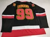 Custom The Mighty Ducks Eden Hall Warriors Adam Banks Retro Hockey Jersey Black Any Name Number