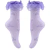 Footies Summer Baby Girls Kids Toddler Hollow Lace Ruffle Princess Mesh Socks Children Breathable Long For Ankle Sock