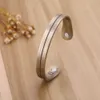 Likgreat enkel bangle magnetisk terapi manschett armband hälso- och sjukvård smycken silver färg koppar för kvinnor män bijoux par gåvor Q0719