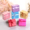 New jewelry box cross embossed bowknot necklace earrings ring boxes