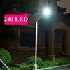 Solar-LED-Straßenlaternen, wasserdicht, für den Außenbereich, 100 W, 200 W, 240 W, 300 W, 360 W, Lichter, Flutlicht, Lampe für Plaza-Gartenparkplätze