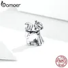 Bamoer mariage perles en métal pour femmes fabrication de bijoux en argent Sterling 925 mariage amour argent charme SCC1565 Q0531