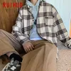 Ruihuo Woolenメンズジャケットストリートウェア男性ジャケット服原宿男性M-2X​​L到着到着210818