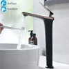 Basin Faucets Black Brass Faucet and Cold Bathroom Sink Faucet Deck Mounted Toilet WhiteGold Color Mixer Water Tap7975547