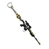 PlayerUnknown's Battlegrounds Battle Royale Waffenmodell Pistole Leder PUBG Auto Schlüsselanhänger Geschenk kann im Großhandel erhältlich sein G1019
