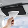 Caixas de tecidos guardanapos de carro conveniência Sun Visor Napkin Storage Case para a cadeira de casa Back bombeando caixa