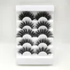 Latest 5 pairs Eyelash Package Box One Tray With Different 3D Lashes Natural Long False Eyelashes