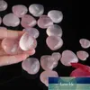Gemstones Natural Rose Quartz Crystals Love Puffy Heart Shaped Carved Stone Love Healing Crystal Gemstone Decor Gift HH